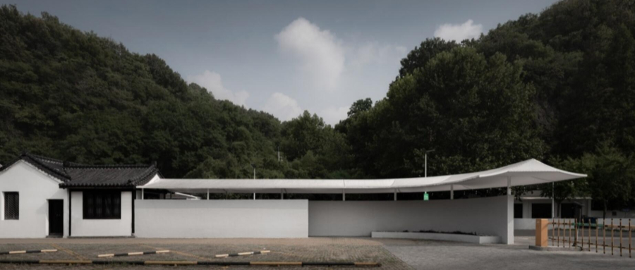 入口改造案例，張拉膜結(jié)構(gòu)