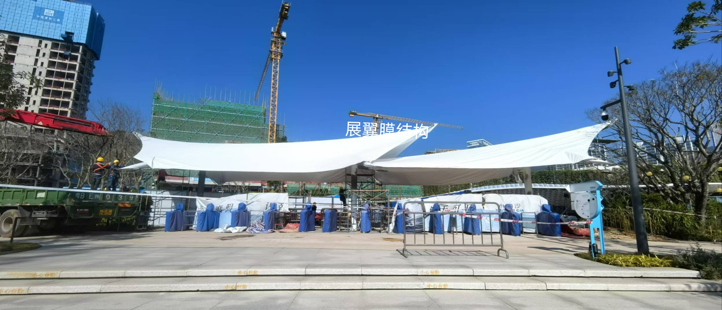 小梅沙海濱出入口膜結構工程