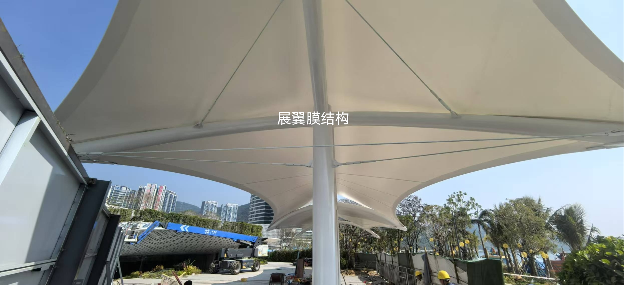 小梅沙海濱出入口膜結構工程