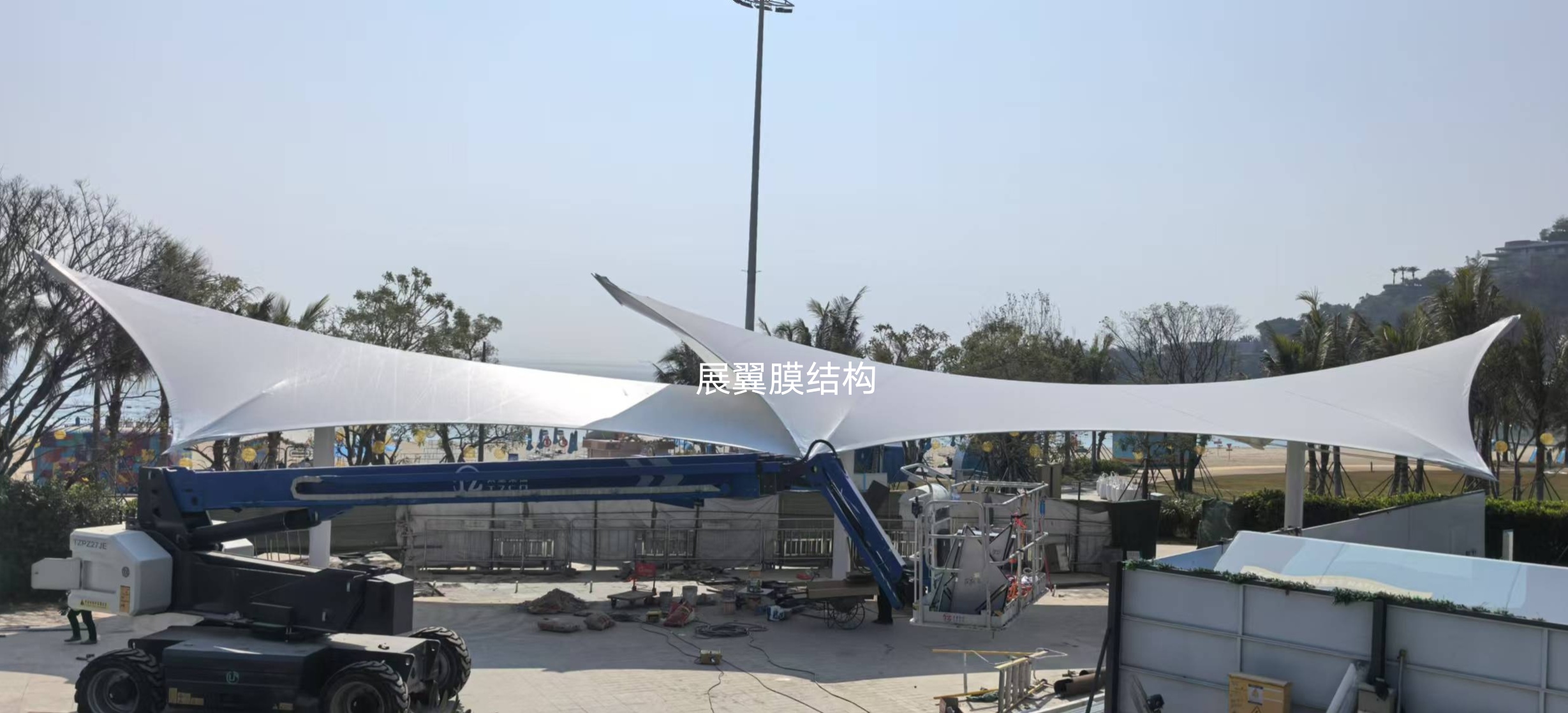 小梅沙海濱出入口膜結構工程